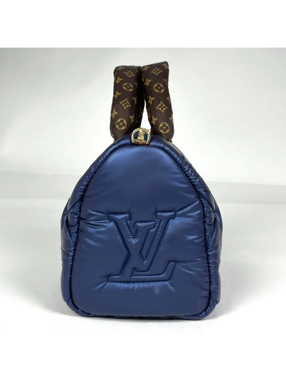 Louis Vuitton Speedy Bandouliere 25 Handbag LV Pillow Monogram Blue